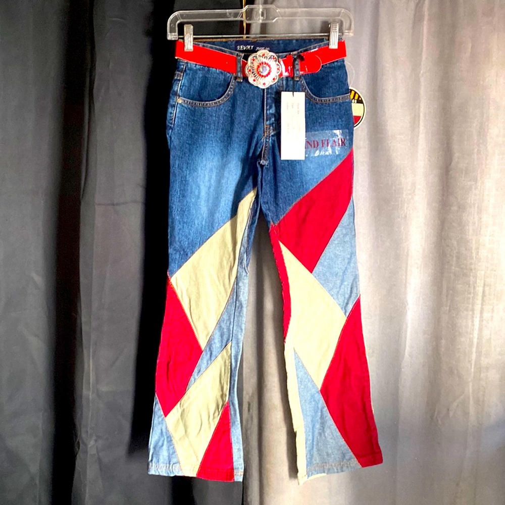 NEW WITH TAGS. GIRLS DENIM WITH CORDUROY JEANS